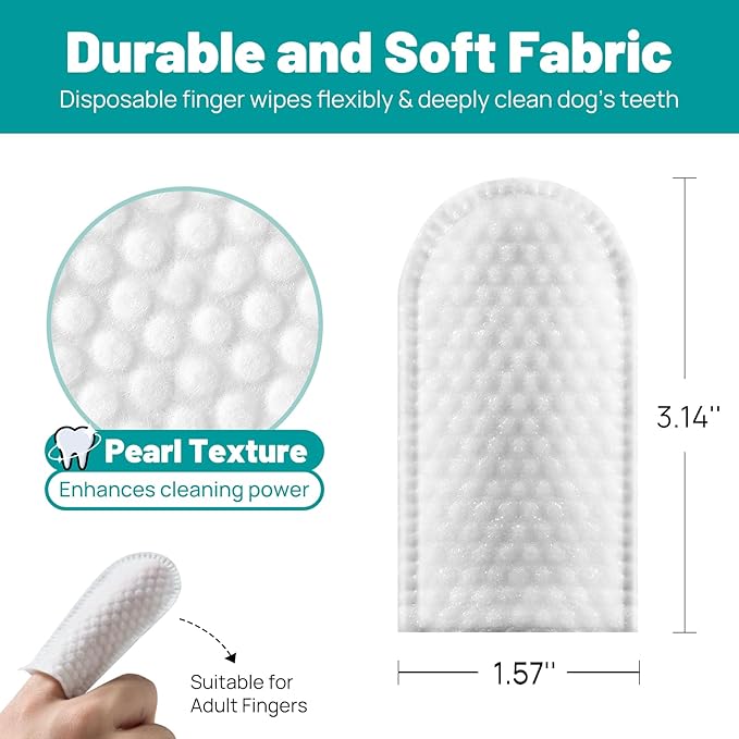 Disposable Dental Finger Wipes For Pets