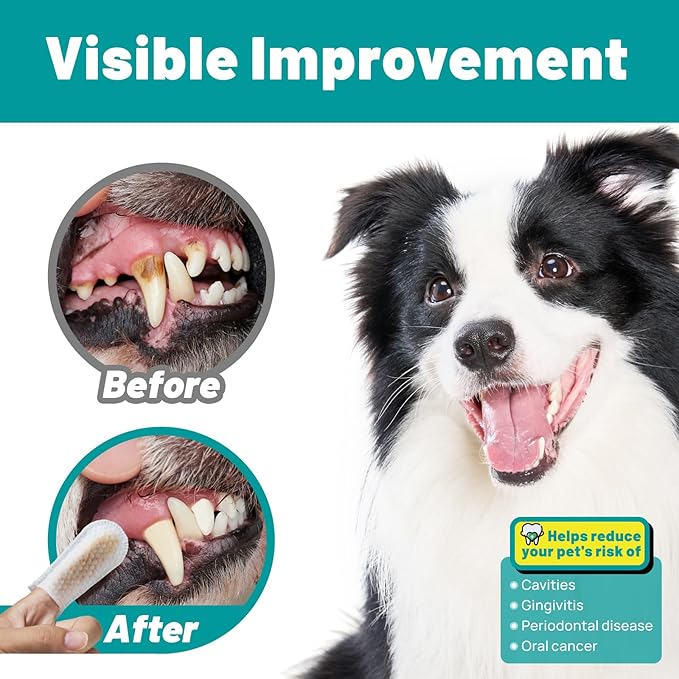 Disposable Dental Finger Wipes For Pets